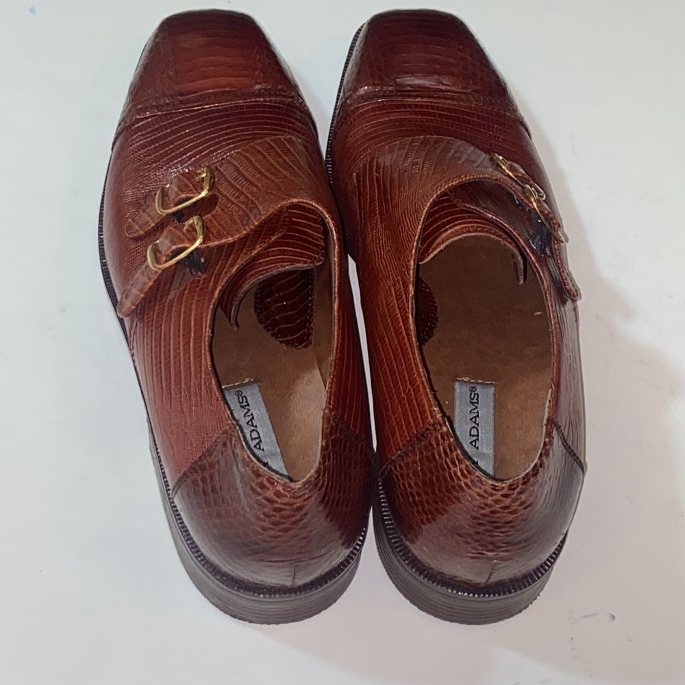 VTG, Stacy Adams Genuine Snake 🐍 23031-027 Leather Shoes Dress Size 14M - Picture 6 of 13